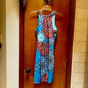 Size 4, summer dress 95% cotton 5% spandex